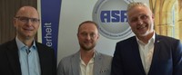 Marco Kempin, Andreas Weber, ASA-Präsident Frank Beaujean 